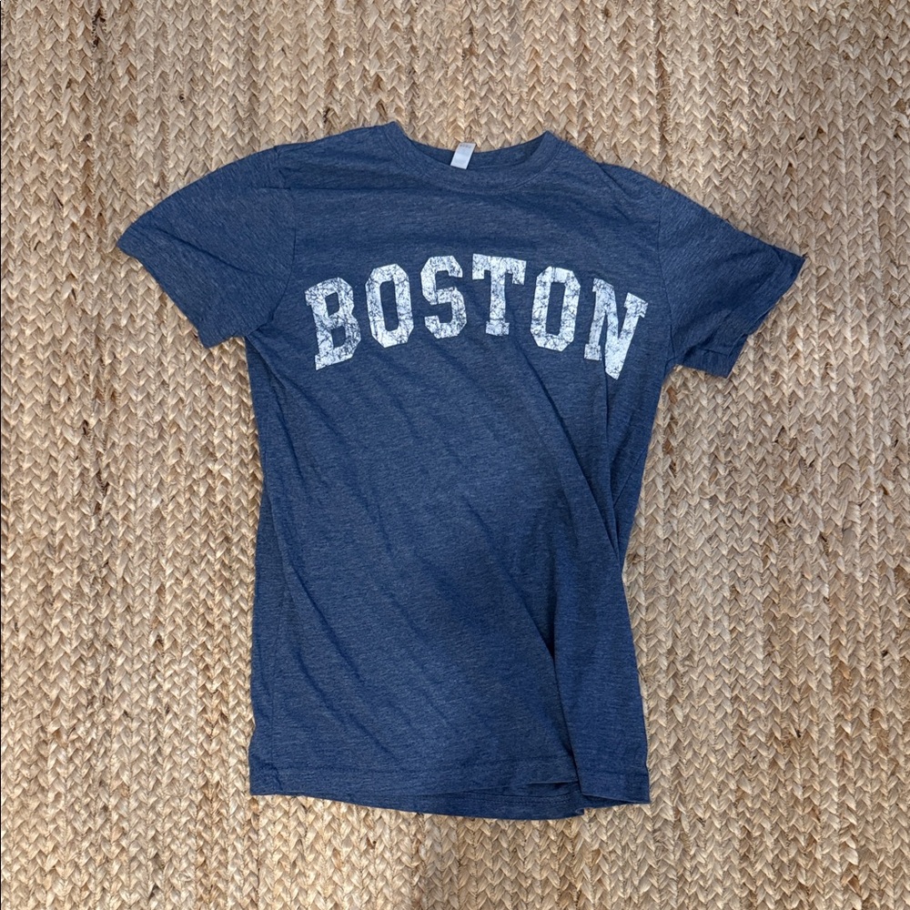 Blue Boston Graphic T-Shirt